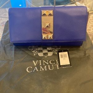 Vince Camuto Lousie Clutch in Cobalt